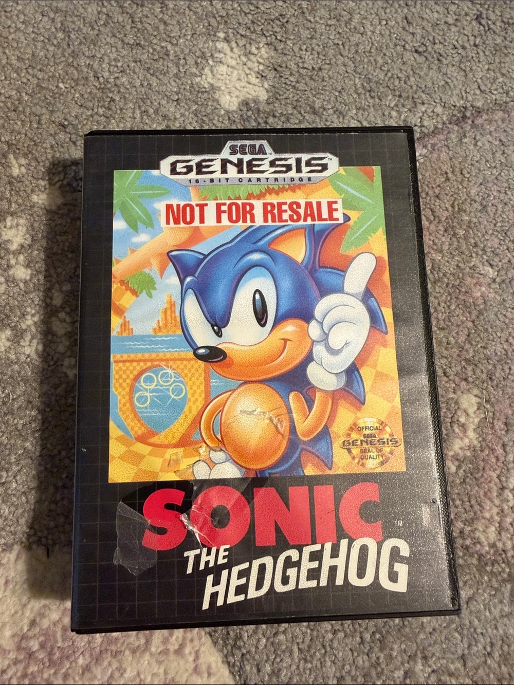 Sonic the Hedgehog Cartridge Case - case only
